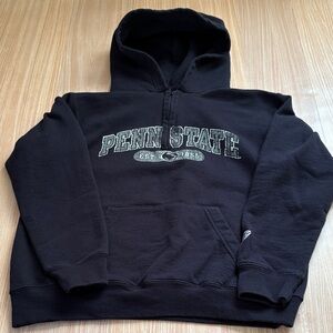 Champion Penn State 1/4 zip hoodie sweatshirt navy